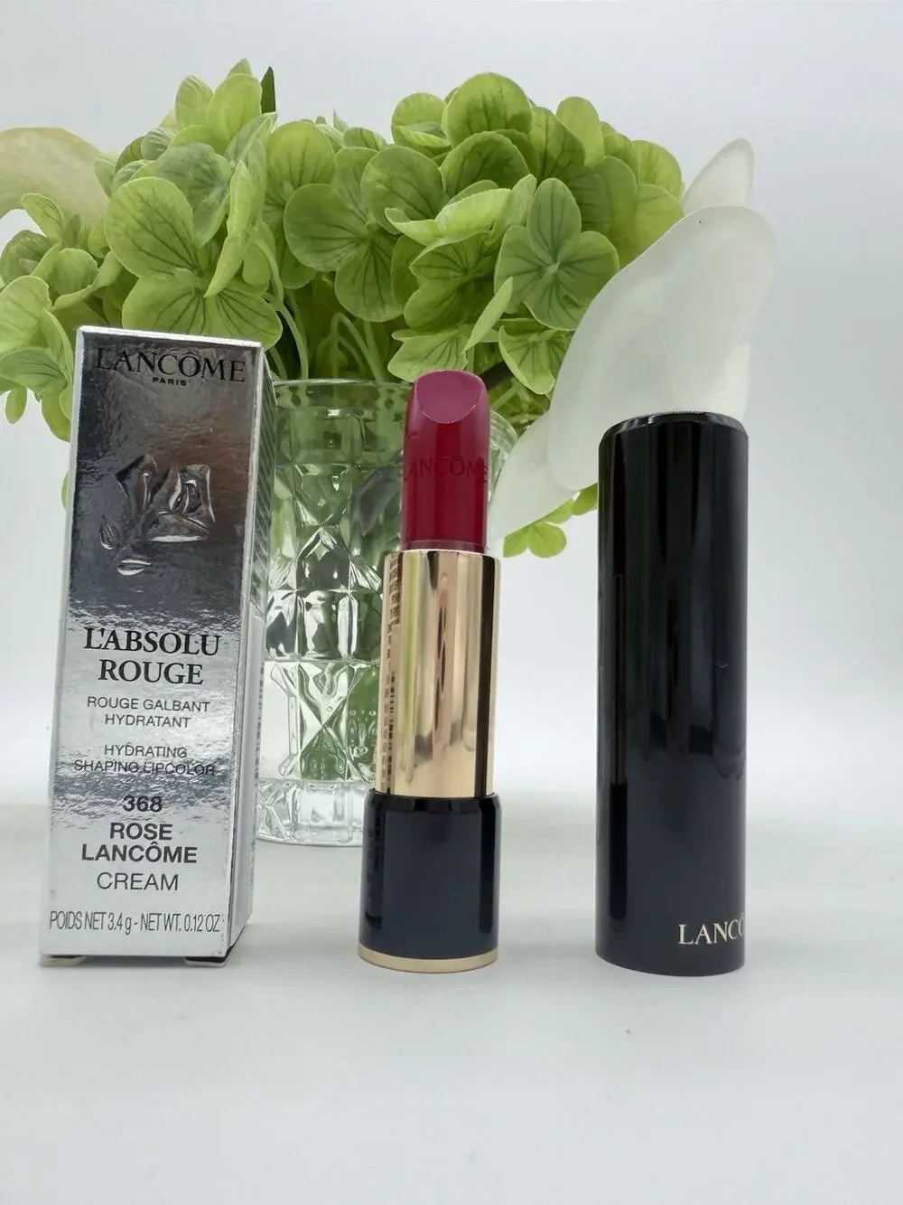 Lancome L'Absolu Rouge Hydrating Shaping Lipcolor 368 ROSE Cream 3.4g / .12oz